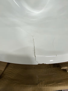 AKDY 59" x 30" Freestanding Soaking Fiberglass Bathtub Brown/White AS IS 3430RR