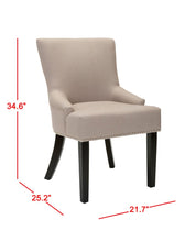 Load image into Gallery viewer, Lotus Linen Upholstered Side Chair Set of 2 *AS IS #506HW
