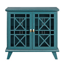 Load image into Gallery viewer, Matheus 2 Door Accent Cabinet Teal Blue(2812RR)
