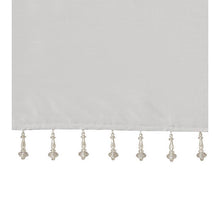 Load image into Gallery viewer, Madison Park Emilia Twist Tab Window Valance in Metallic Silver 417ND
