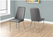 Load image into Gallery viewer, Monarch Faux Leather Dining Chairs Gray(728)
