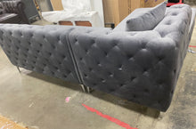 Load image into Gallery viewer, Miranda Velvet Sectional (LEFT CHAISE MISSING) #2614HW - OUT OF BOX

