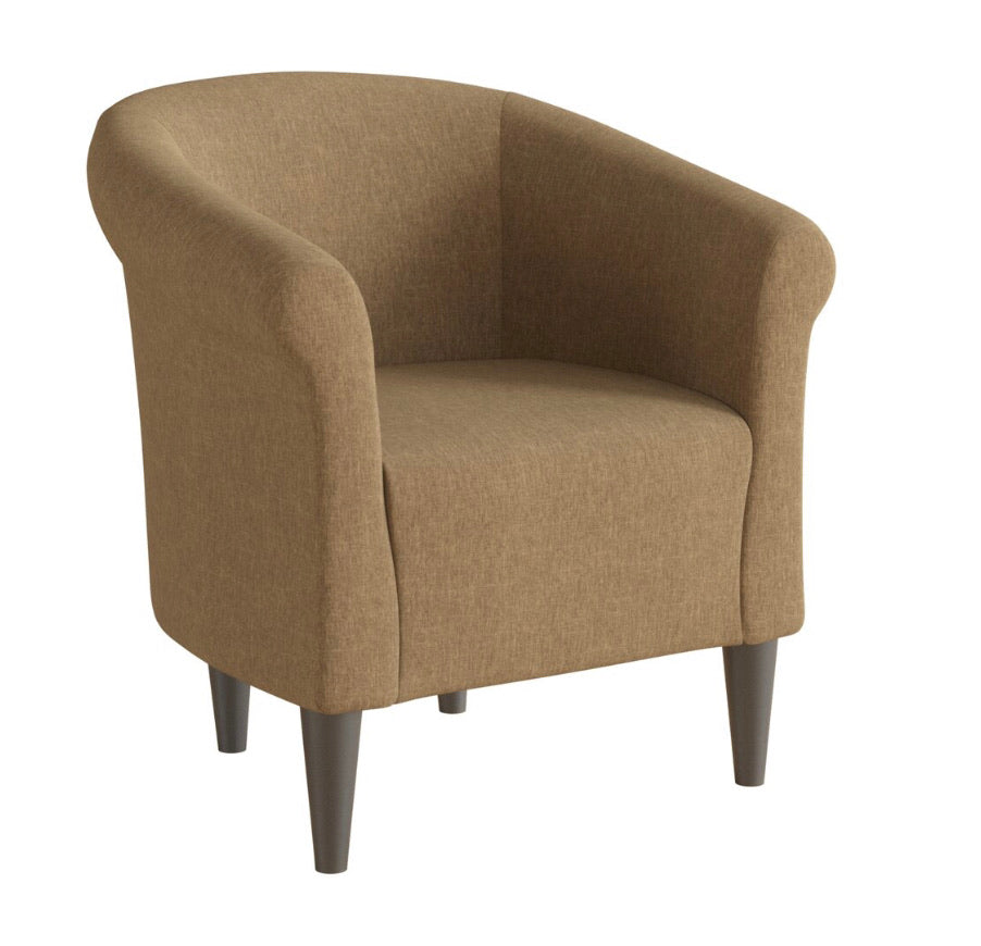 Liam Barrel Chair-Pecan #4636