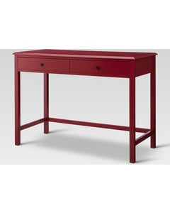 Windham Wood Writing Desk with Drawers - Threshold, Color: Red, #6292