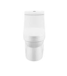 Virage 1-piece 0.8/1.28 GPF Dual Flush Elongated Toilet in White Seat Included #655HW