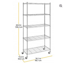 Load image into Gallery viewer, Supreme 5 Shelf Shelving Unit #301-NT
