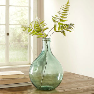Dark Clear European Recycled Glass Marseille Bottle Large Vase(1004)