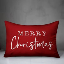 Load image into Gallery viewer, Crowl Merry Christmas Lumbar Pillow #969nd
