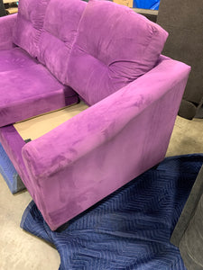 Purple Microfiber Couch *AS IS*