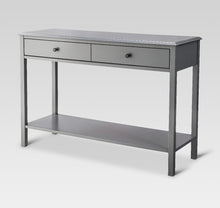 Load image into Gallery viewer, Gray Wood Writing Desk With Drawers #9645
