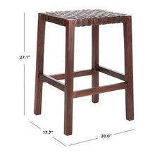 Load image into Gallery viewer, Capri Counter Stool Brown (set of 2) 159CDR
