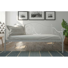 Load image into Gallery viewer, Mikayla Metal Scroll Daybed Twin White(1110)
