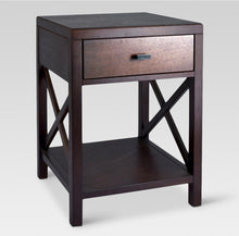 Load image into Gallery viewer, Owings Side Table with Drawer-Espresso #3094
