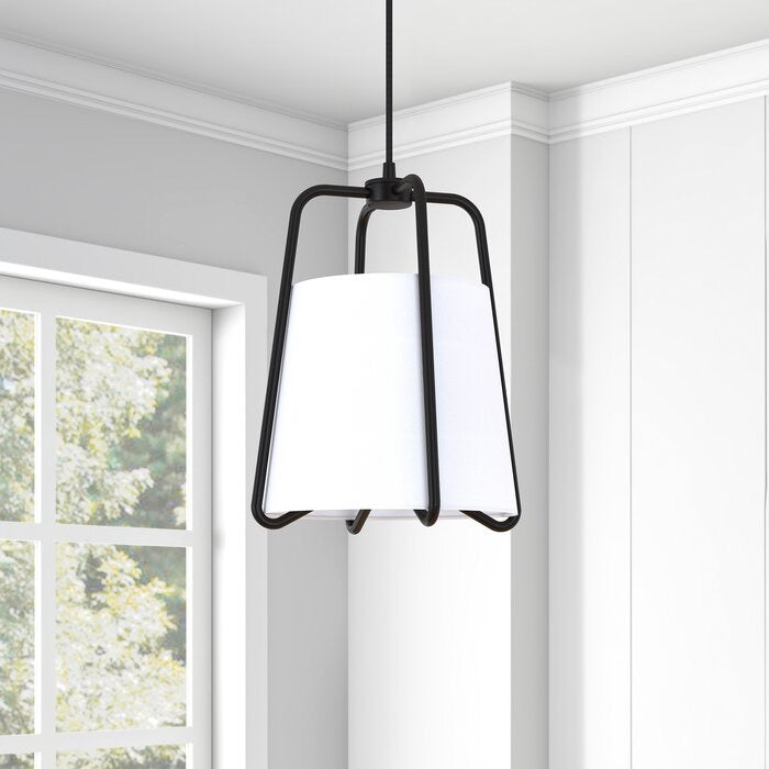 Black Percy 1 - Light Single Cone Pendant #600HW