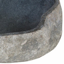 Load image into Gallery viewer, Stone Oval Vessel Bathroom Sink Gray - 378CE
