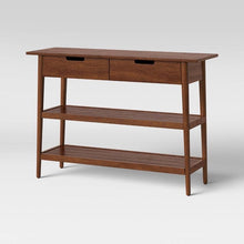 Load image into Gallery viewer, Ellwood Mid Century Modern Wood Console Table with Storage Brown(484)
