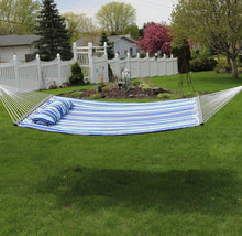 Load image into Gallery viewer, 11-3/4 ft. Quilted Double Fabric 2-Person Hammock in Catalina Beach #156-NT
