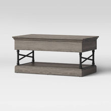 Load image into Gallery viewer, Conway Wood Lift Top Coffee Table with Cast Iron Frame Gray(516)
