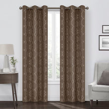 Load image into Gallery viewer, Lanoue Geometric Blackout Thermal Grommet Single Curtain Panel (set of 6) 315 DC
