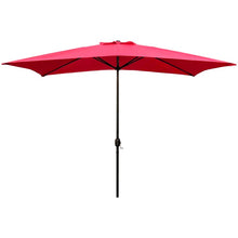 Load image into Gallery viewer, Bradford 10&#39; x 6.5&#39; Rectangular Market Umbrella Red #276HW
