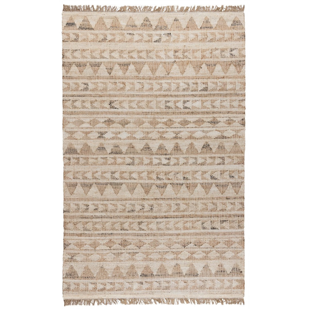 Solana Distressed Woven 2’6” x 8’ Runner Rug Ivory/Natural(1676RR)