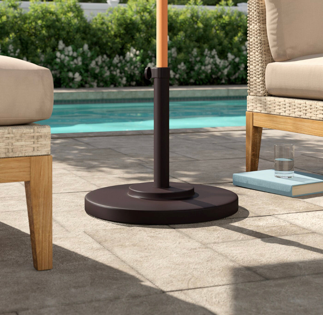 Moro Metal Free Standing Umbrella Base- Black #4730