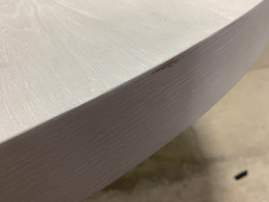 Farmhouse Round extendable table- whitewash grey