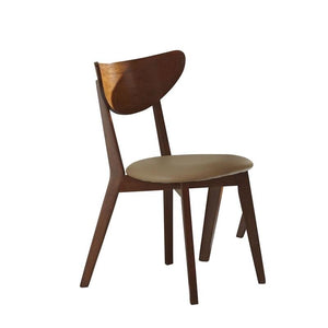 Kersey Collection Chestnut/Tan Wooden Dining Chair Set of 2(1494)