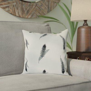 Feather outdoor square pillow 20” #14nd