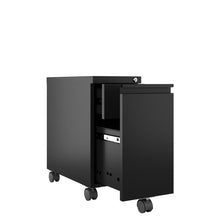 Load image into Gallery viewer, Black Mathew 2-Drawer Mobile Vertical Filing Cabinet - #205CE
