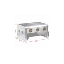 Load image into Gallery viewer, Hazel Sled Coffee Table with Storage Silver (1300)
