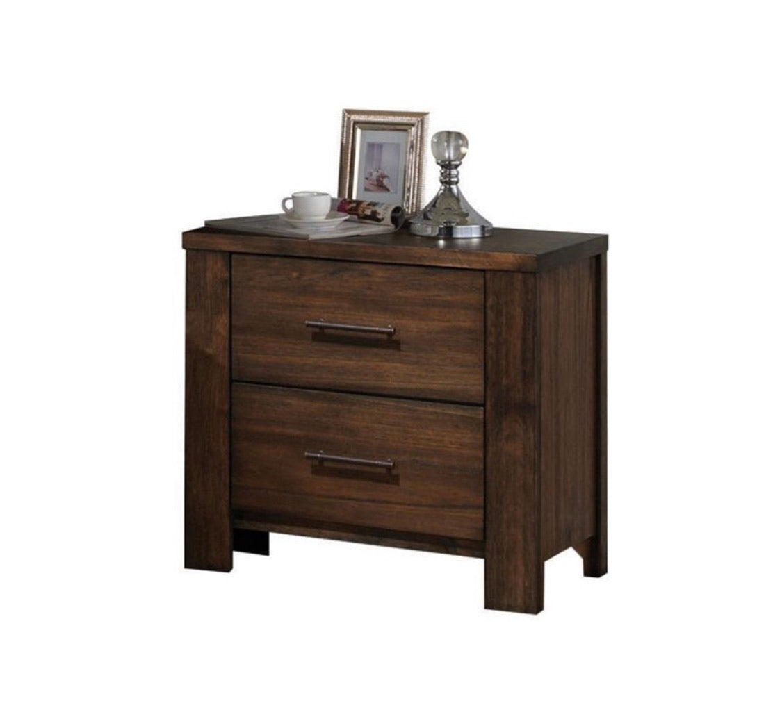 ACME Merrilee 2 Drawer Nightstand in Oak