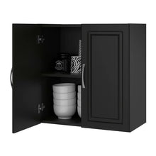 Load image into Gallery viewer, Black Scholl Wall Mounted Bathroom Cabinet
