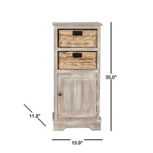 Load image into Gallery viewer, Connery Vintage White Storage Cabinet - #166CE
