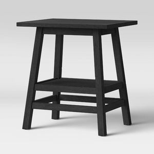 Haverhill Reclaimed Wood End Table Black (254)