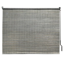 Load image into Gallery viewer, Bamboo Crank Semi-Sheer Brown Roll-Up Shade #210HW
