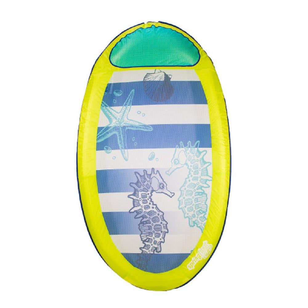 Swimways Spring Float Pool Lounger Floats 2pk Green Seahorse/Blue Shells(1490)