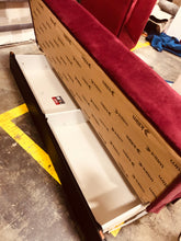 Load image into Gallery viewer, Kilim Armless Burgandy Red Sleeper Futon sofa
