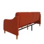 Joy 77" Round Arm Sleeper Burned Orange #354HW