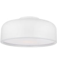 Load image into Gallery viewer, Campton 3 Light Drum Shade Flush Mount White(1809RR)
