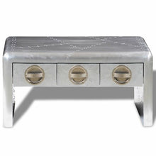 Load image into Gallery viewer, Hazel Sled Coffee Table with Storage Silver (1300)
