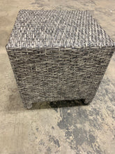 Load image into Gallery viewer, Gray Square Wicker and Rattan Ottoman (SB391)
