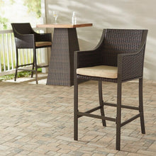 Load image into Gallery viewer, Liggins 30&quot; Patio Bar Stool with Cushions Set of 2(863)
