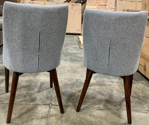 Aaliyah Upholstered Side Chair in Gray - Set of 2