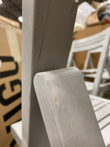 Kerman 4pc Wood Folding Patio Chairs Gray Wash AS IS(710)