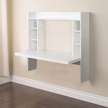 Load image into Gallery viewer, Wall Mounted Desk with Storage with Shelves #324MM
