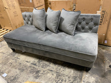 Load image into Gallery viewer, Igikpak Sofa Sectional Piece Gray Velvet
