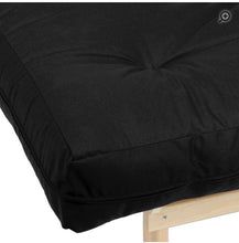 Load image into Gallery viewer, Memory Foam and Cotton Futon Mattress Twin Black #615HW
