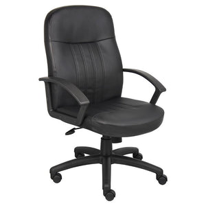 Boss Office Executive Leather Budget Chair Black(537)