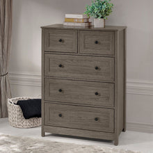 Load image into Gallery viewer, Groove Classic 5-Drawer Dresser Slate Grey(1361)
